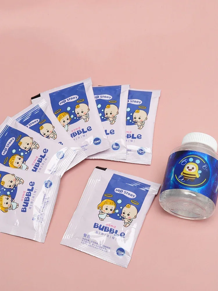 10-40 pièces Machine à bulles supplément liquide coloré bulle concentré granulés 10 pièces ≈ 750ml pistolet à bulles supplément granulés