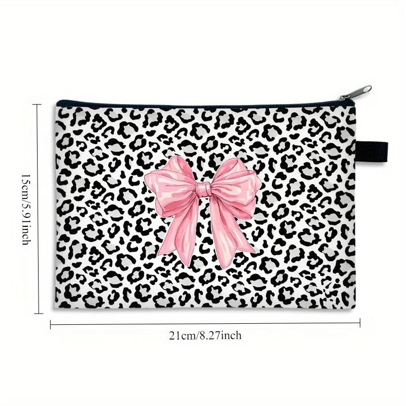 قطعة واحدة من حقائب مكياج بطبعة الفهد، وحقائب تخزين محمولة، ومكياج نسائي، ومنتجات العناية بالبشرة، وحقائب اللمس وأدوات الزينة #4