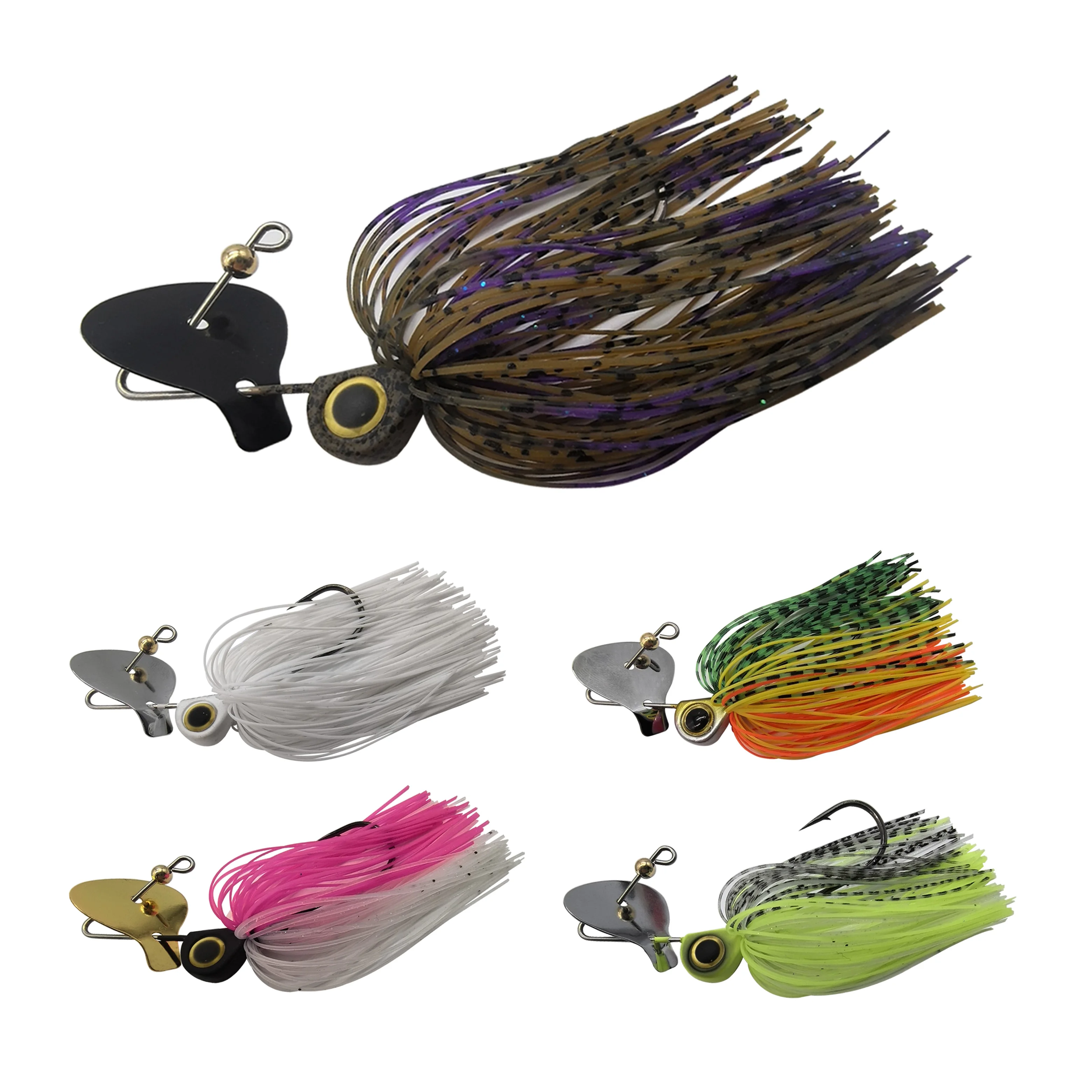 Mycena 15 g/0,53 Unzen Angelköder Chatter Köder Spinner Köder Big Blade Jig Dancer Buzzbait Wobbler Chatterbait für Bass Hecht – Detail 1
