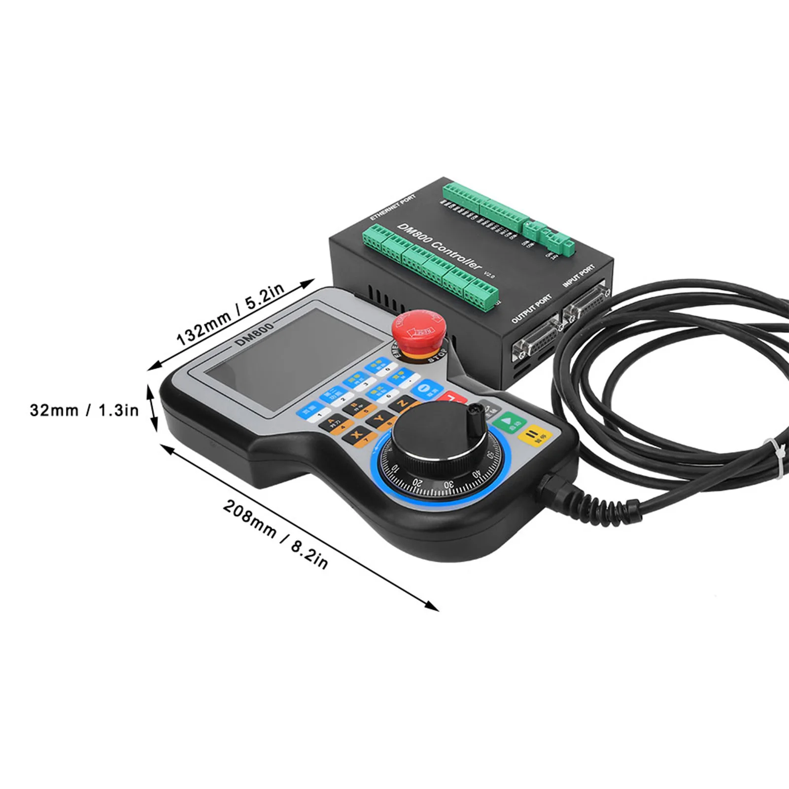 DM800 Handle Controller Motion Control Panel for 3-/4-/5- CNC Machine CNC Control System Industrial CNC Controller