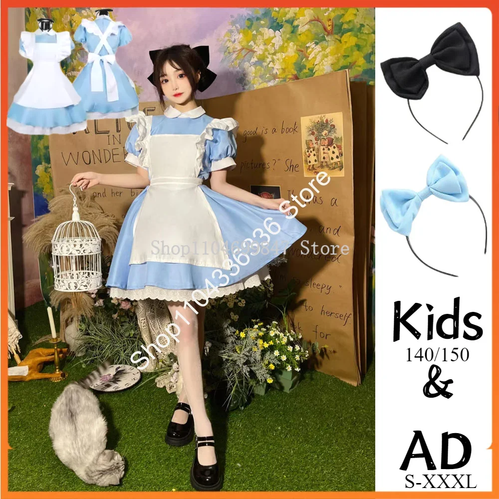 فتاة الأميرة تأثيري حلي لوليتا فستان خادمة المئزر فانتازيا كرنفال هالوين ازياء للنساء حفلة تنكرية XXS-XXXL