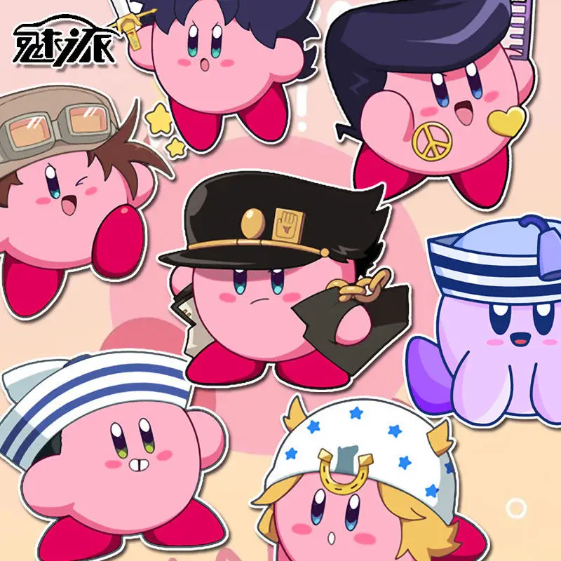 

Kirby X JoJo's Bizarre Adventure Anime Sticker Reflective Car Sticker for Car Body Rear Window
