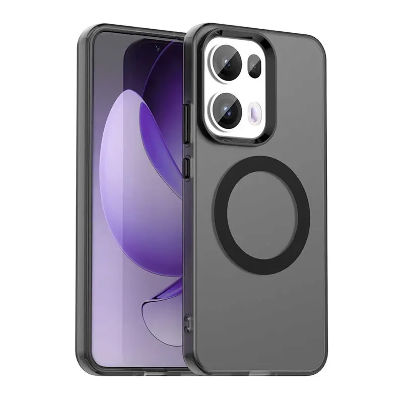 

For OPPO Reno 13 12 Pro 13F 5G Case Magnetic Wireless Charging Luxury Magsafe Matte Skin Feel TPU Candy Color Shockproof Cover