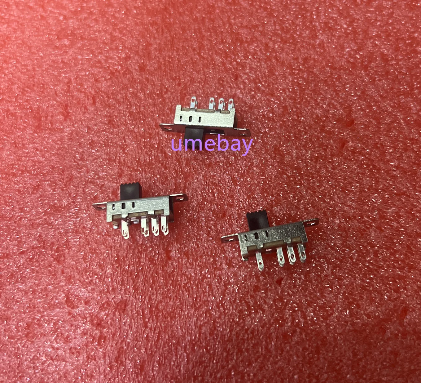 1000PCS   Sliding toggle switch SS23E04G5 (2P3T) double row eight pin three gear with ear screw hole handle height of 5mm