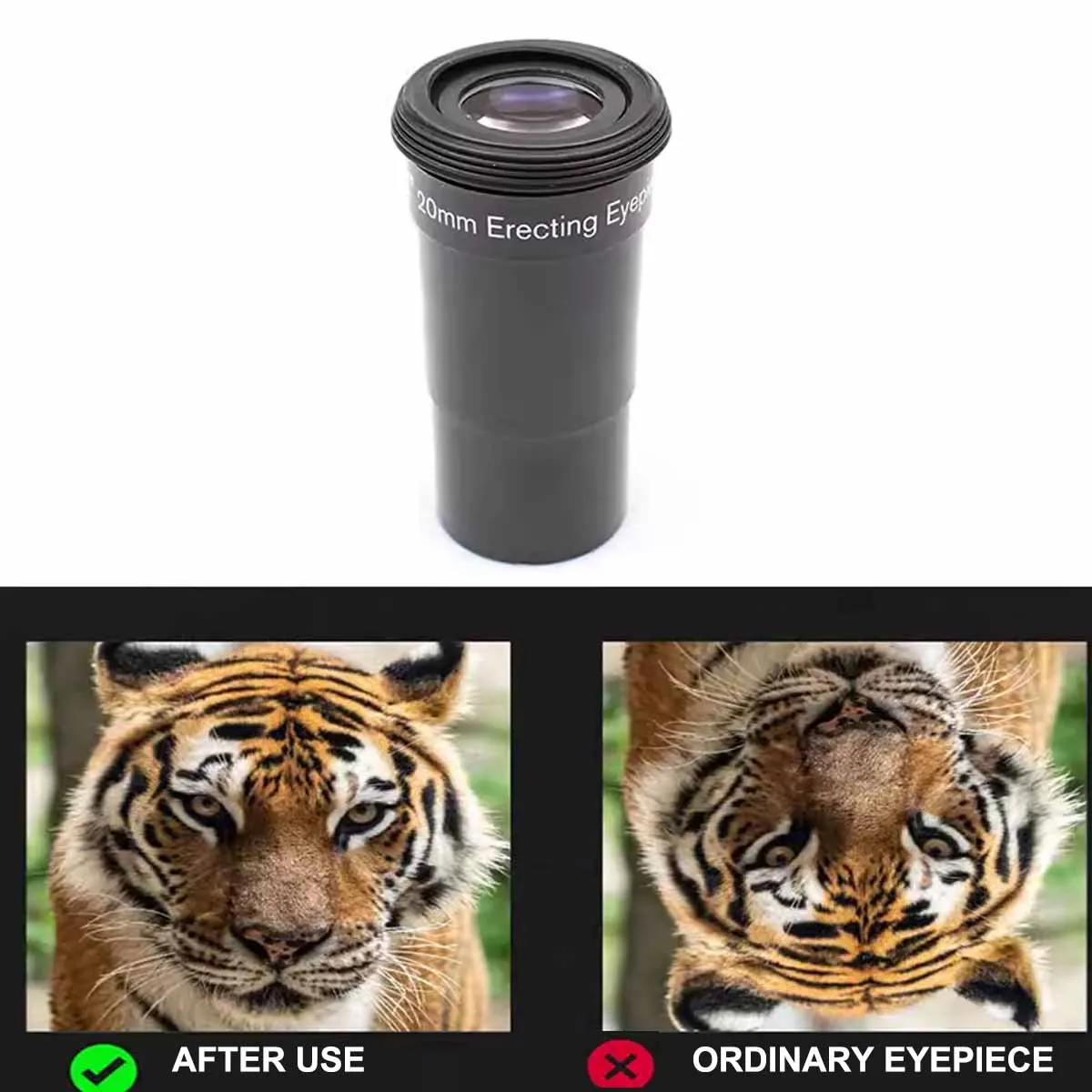 1.25-inch interface 20mm positive eyepiece suitable for Newtonian reflective astronomical telescopes
