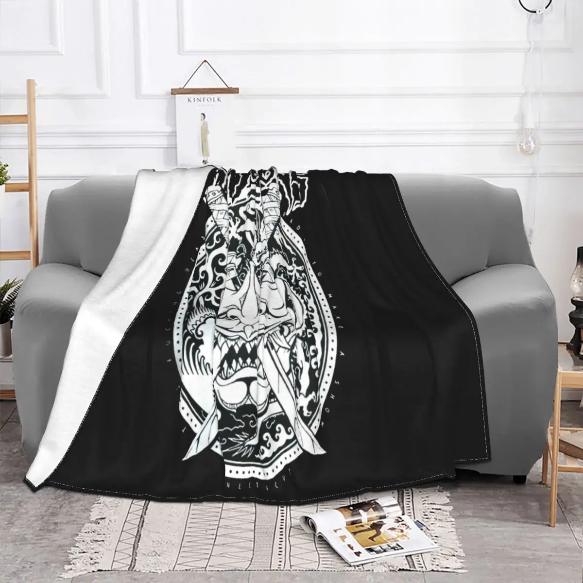 New Popular 100 Demons Hardcore Punk Band Men Men Gift Summer Music Cartoon Character Womens Tops Top Children Throw Blanket