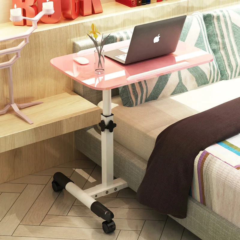 Bedside Multifunctional Laptop Table Foldable Movable Adjustable Height Rotating Minimalist Table Gaming Pc Computer Desk