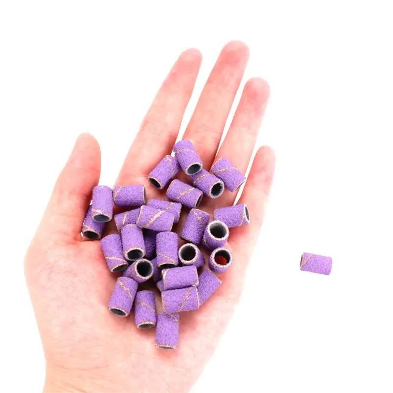 Grana 80 120 180 levigatura per unghie punte per trapano elettrico Gel UV rimozione smalto acrilico lime per Manicure Burffur per cuticole