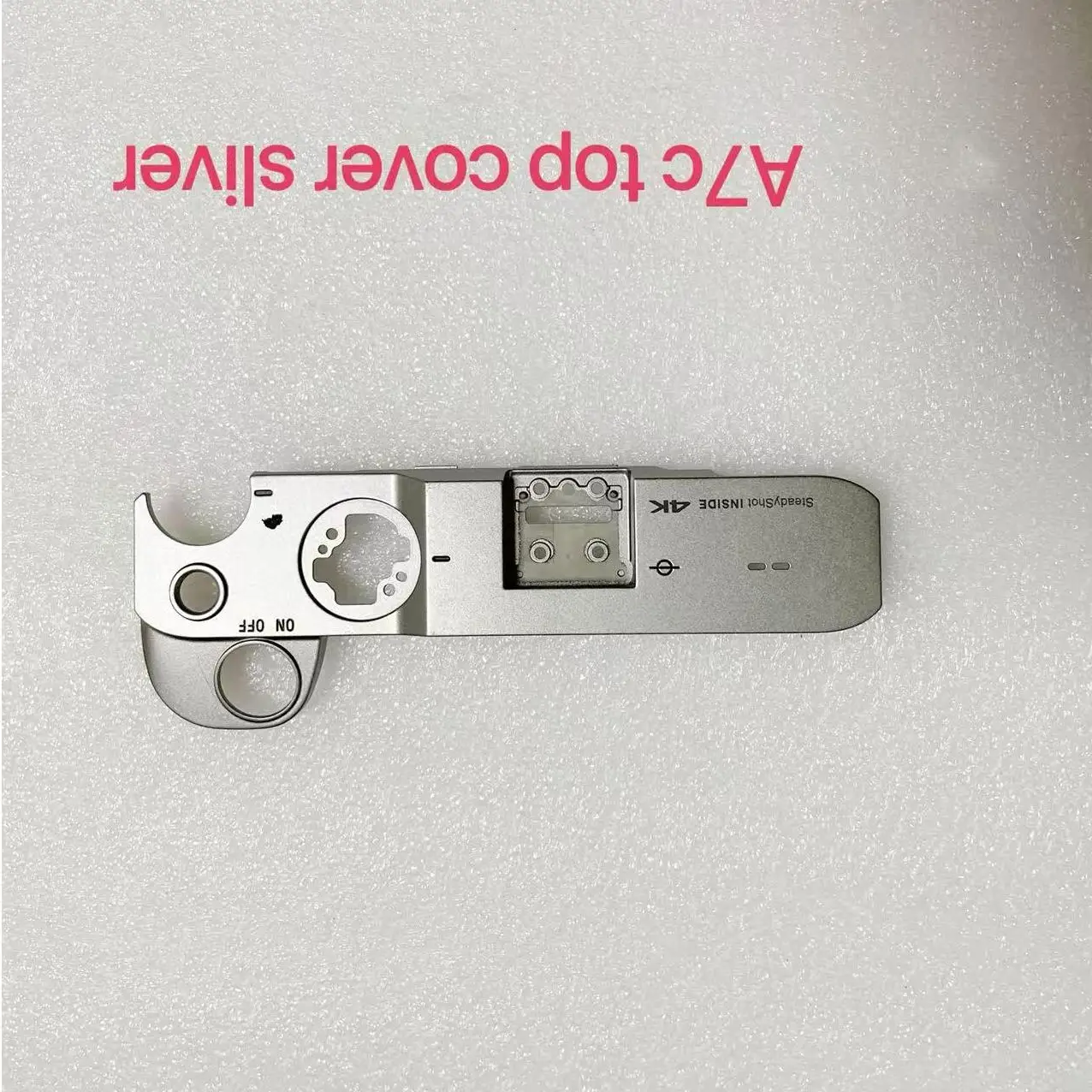 New Original Silver Top Cover For Sony ILCE-7C A7C Top Shell Cover Camera Repair Part