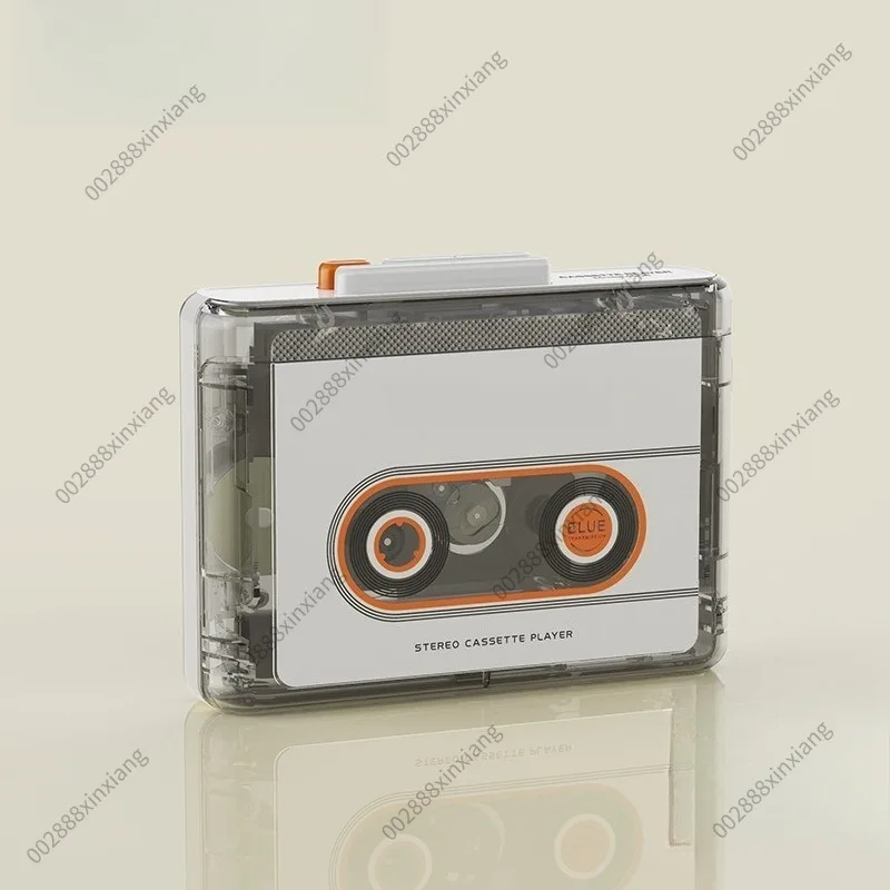 Vintage Bluetooth Walkman, Portable Stereo Cassette Tape Player, Rechargeable Retro Audio Device for Home Use