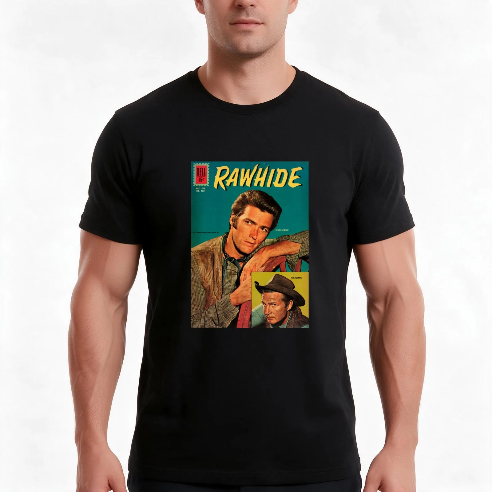 RAWHIDE TV Show T-Shirt Summer Casual Cotton Tee Oversized Streetwear Tops Vintage Graphic Print Loose Fit Short Sleeve