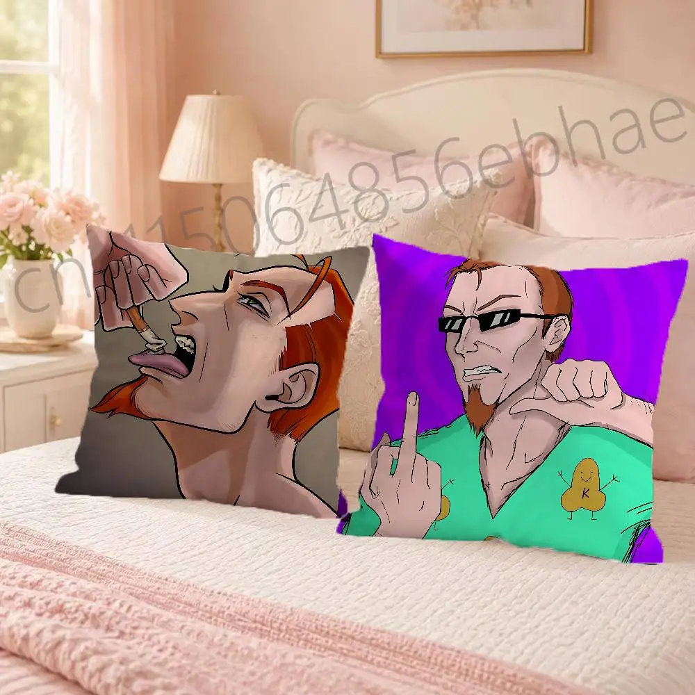 FOR Postal Dude Throw Pillow Cover 2D Double-Sided Print Soft Cushion Case for Home Sofa Bedroom Car