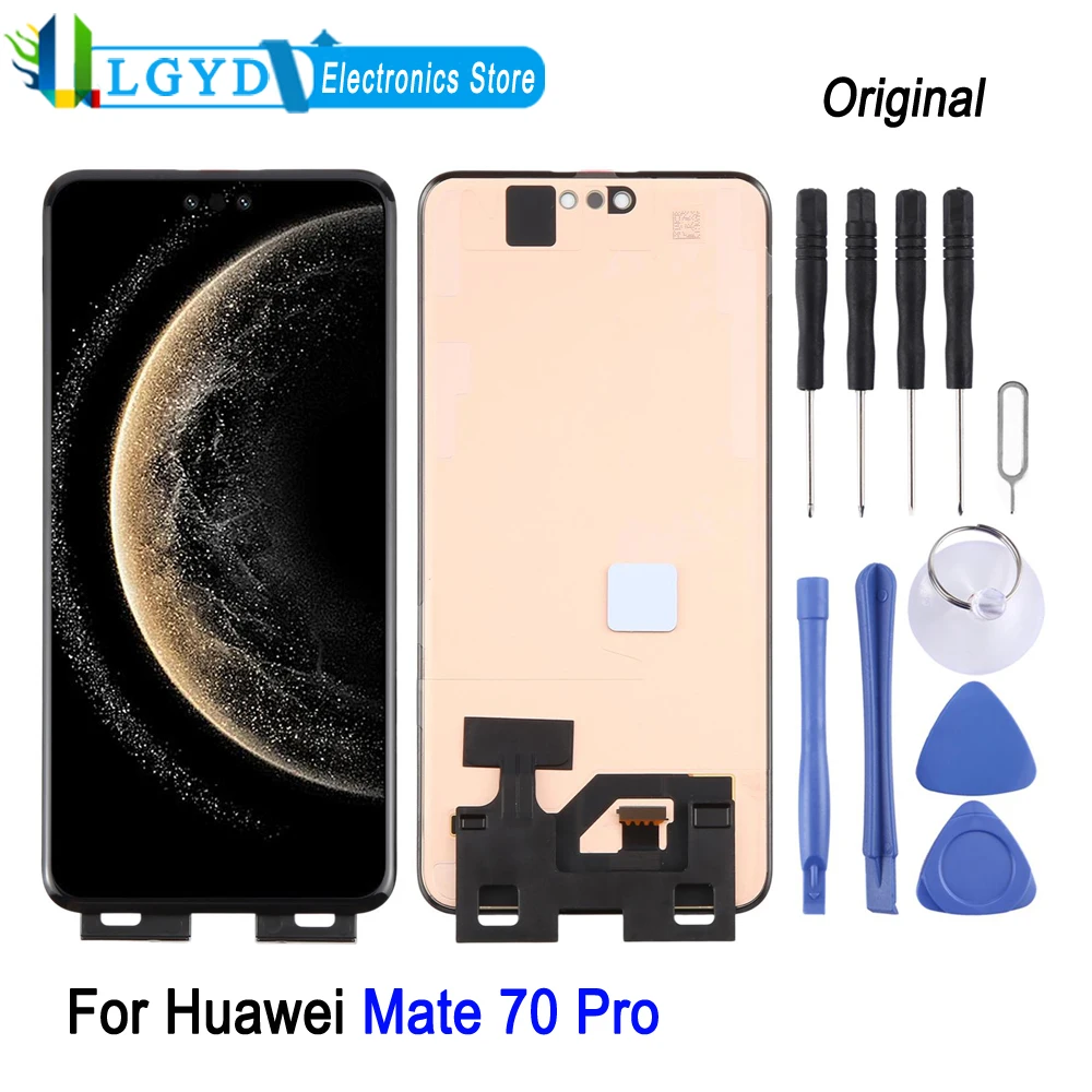 120Hz LTPO OLED LCD Screen For Huawei Mate 70 Pro, PLR-AL00 / PLR-AL30 Phone LCD Display Touch Screen Repair Replacement Part