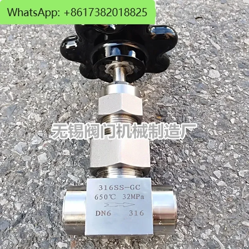 High temperature and high pressure globe valve 316SS-GC stainless steel butt welding/socket welding ball type water vapor DN6