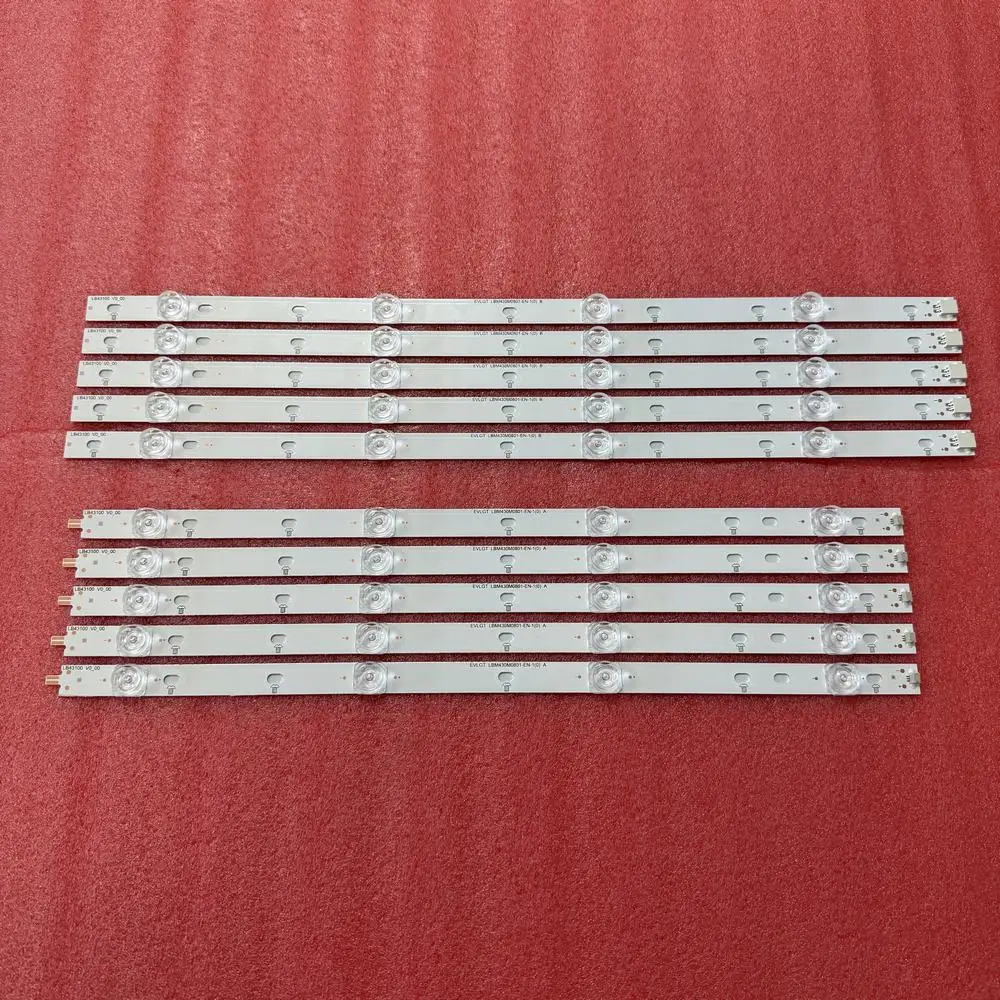 LED Backlight Strip for 43PUS7334/12 43PUS6704/12 43PUS6754/12 LBM430M0801-EN-1(0) LB4310D V0_00 TP430U3-EQYSM.G