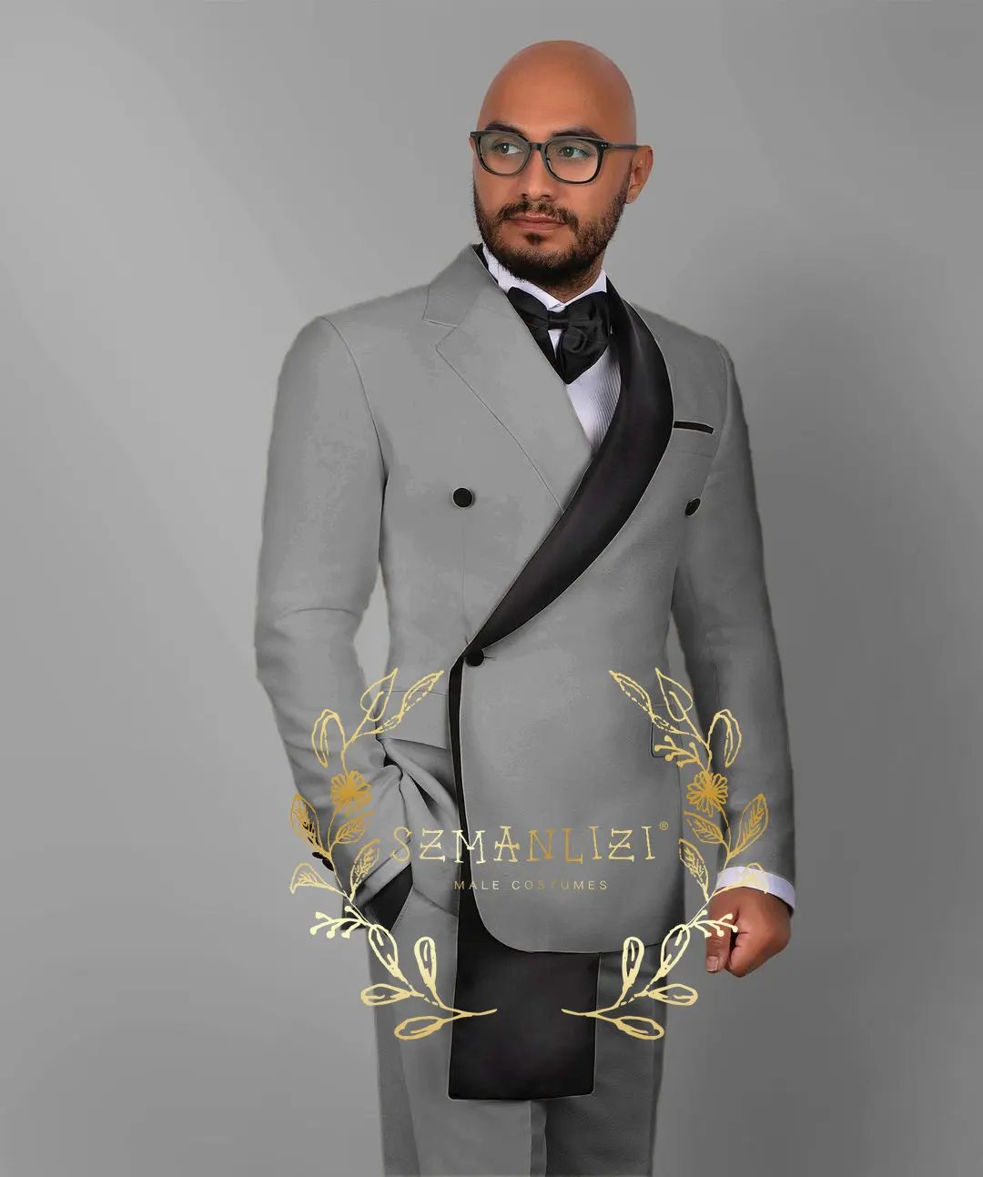 New Fashion Beige Formal Men Suits Tailor-Made 2 Pieces Blazer Pants Double Breasted Slim Fit Wedding Groom Party Tuxedos