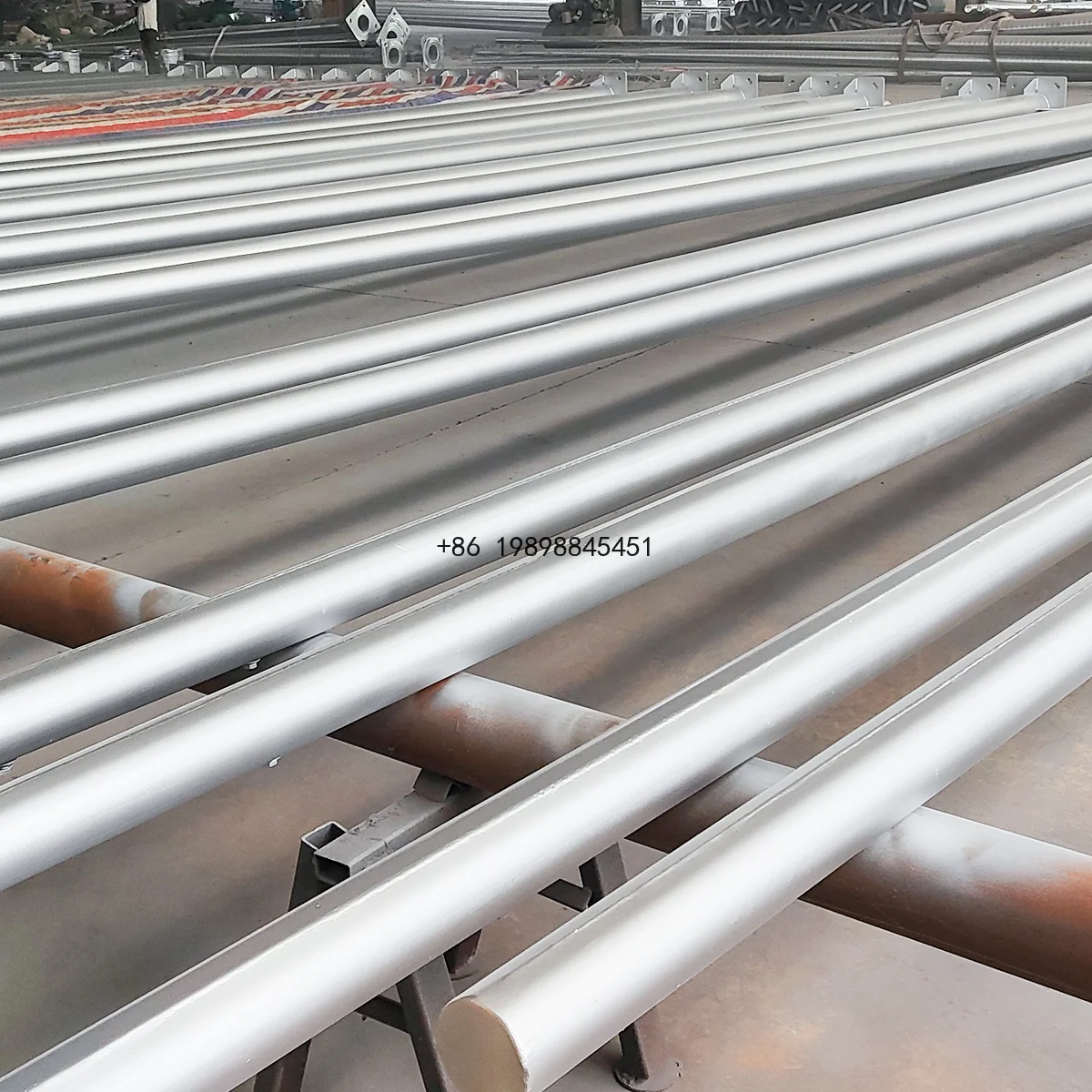 Q345 Powder Coated Smart City IoT Integrated Lighting Post 7m 9m 10m Solar Power Street Light Pole