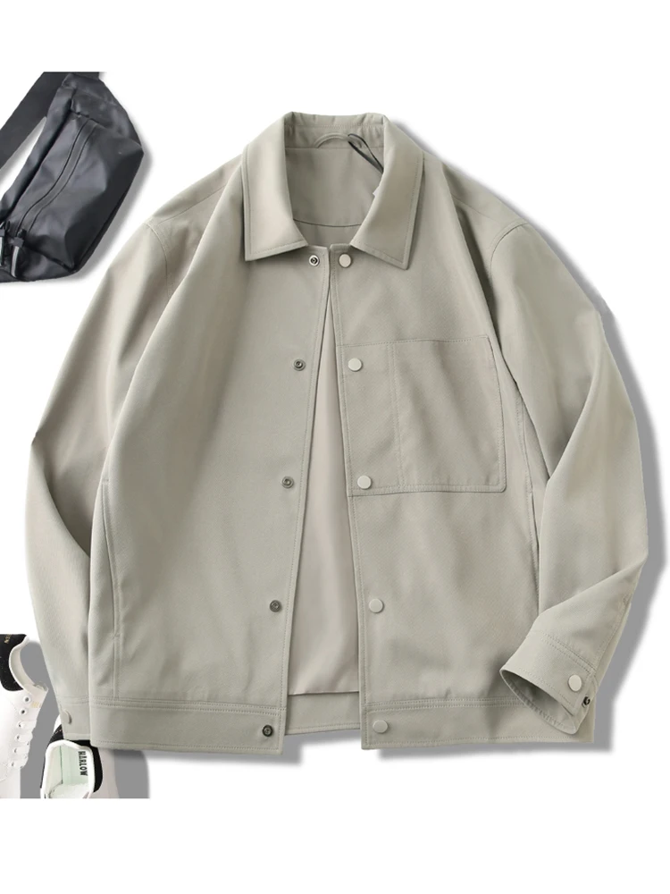 

Новая весенняя мужская повседневная куртка из полиэстера с воротником, устойчивая к сминанию, с полым плетением, универсальная, для отдыха