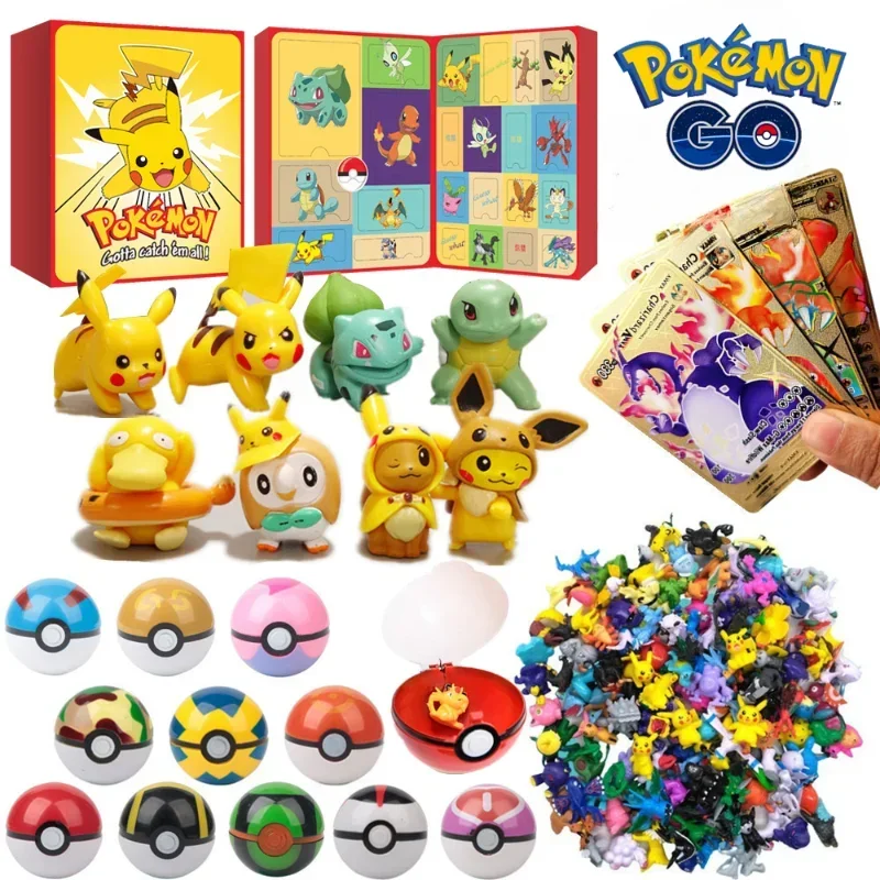 New Pokemon Toy Set Cartoon Pikachu Anime Figure Kids Toys Christmas Advent Calendar Gift Box Birthday Gift Box Action Figure