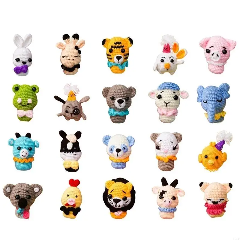 

E06F Новорожденный Фотография реквизит Photo Fanprop Crochet Doll Doll Pired Shower