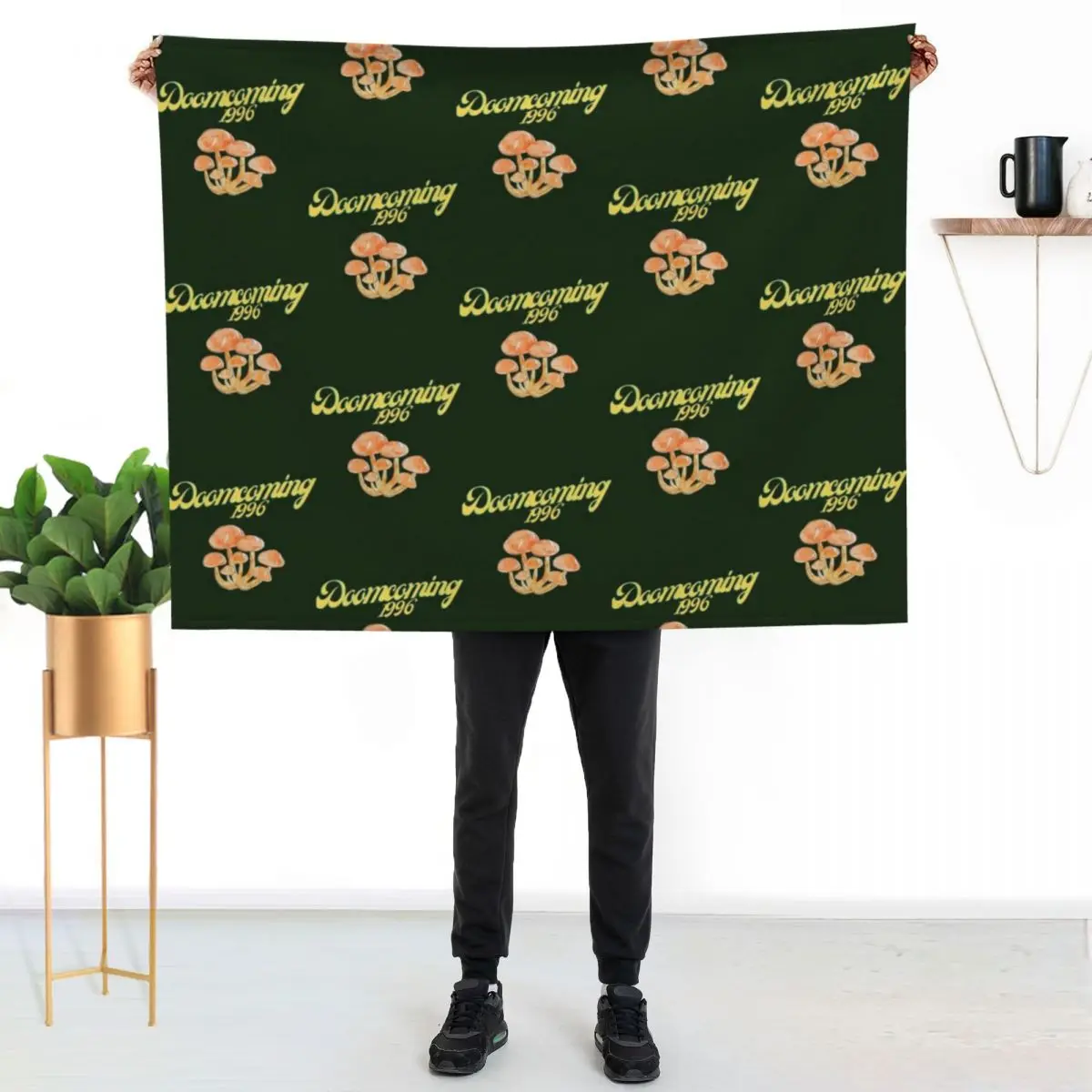 Girl Who Loves First Day Of Doomcoming 1996 You Been Vintage Retro Throw Blanket halloween blankets ands Winter beds Blankets