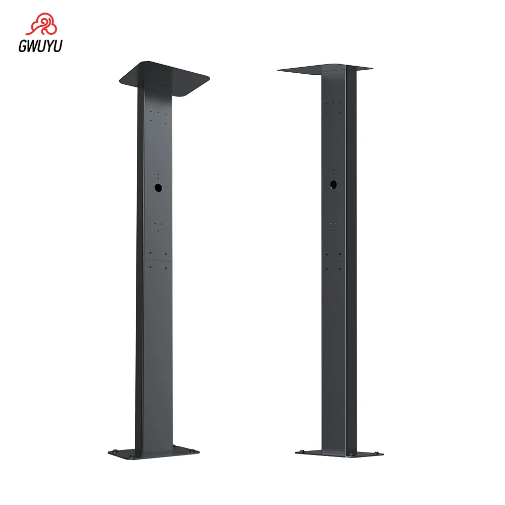 Universal EV Charging Holder Pedestal Stand Evse Pillar Stand Easy to Install for Tesla EV Charging Mounting Pole Aluminum Alloy