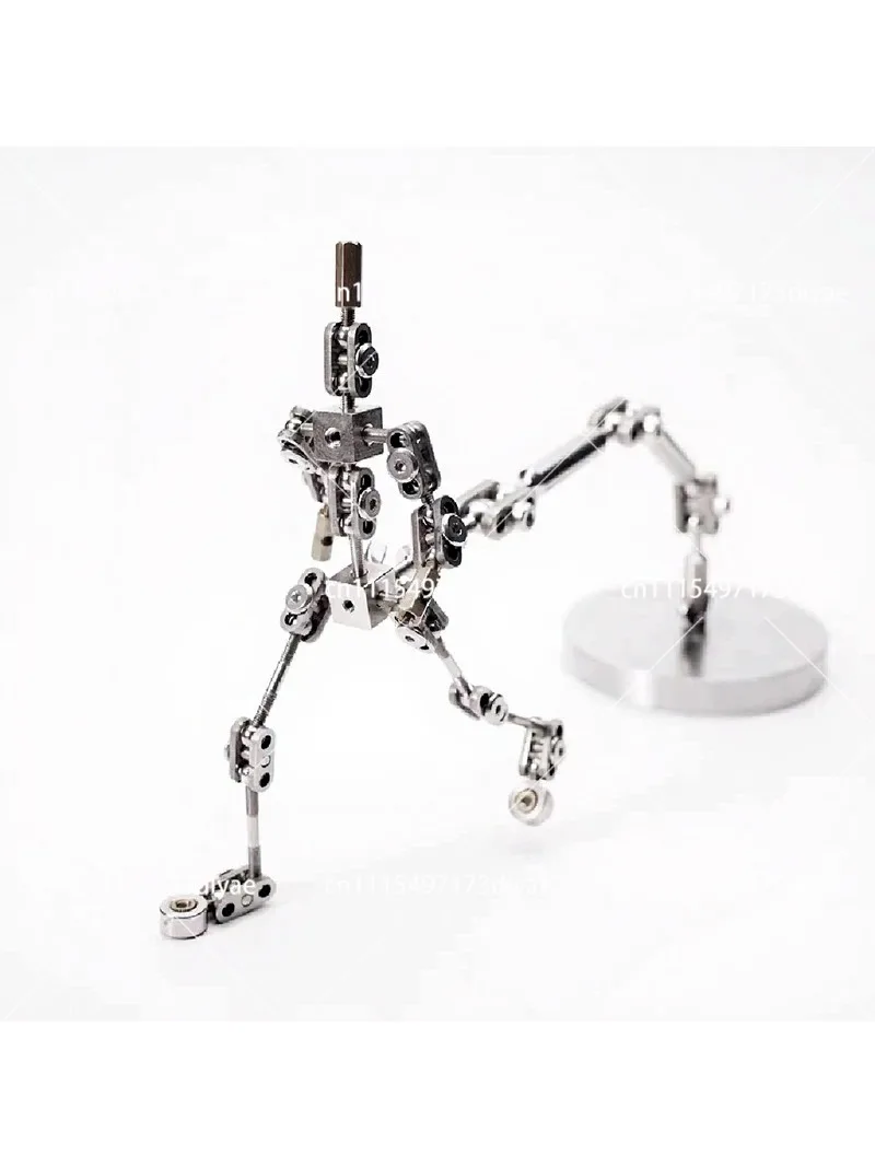 Full Metal Stop Motion Animation Stand with 5-Piece Head, Stainless Steel Universal Doll Prop Shooting Fixer