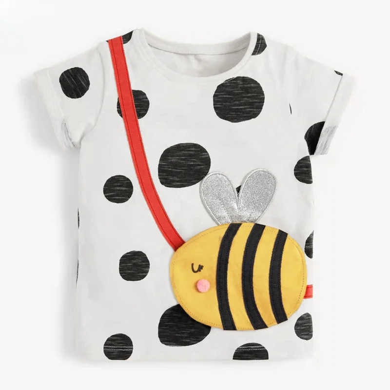 Children T-shirts Euro-America Style Summer Cute New Style Child Interest Cotton Casual Soft Cartoon Knitte Kid Shirts