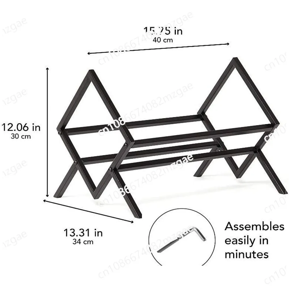 

Desktop creative vinyl record storage rack CD storage rack, European-style removable metal magazine floor-to-ceiling display