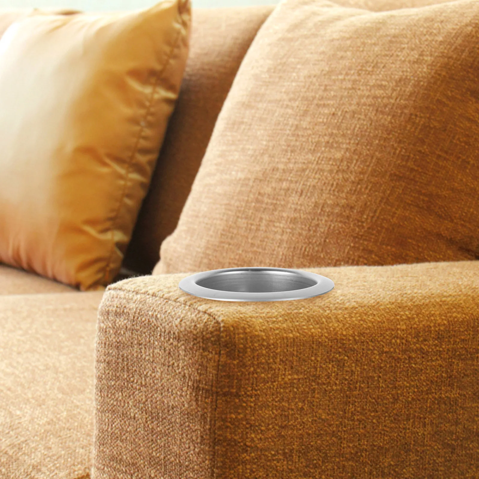 

Recliner Handle Cup Holder Replacement Metal Sofa Drink Holder Thickened Heat Resistant Simple Design Strong Structure for Couch