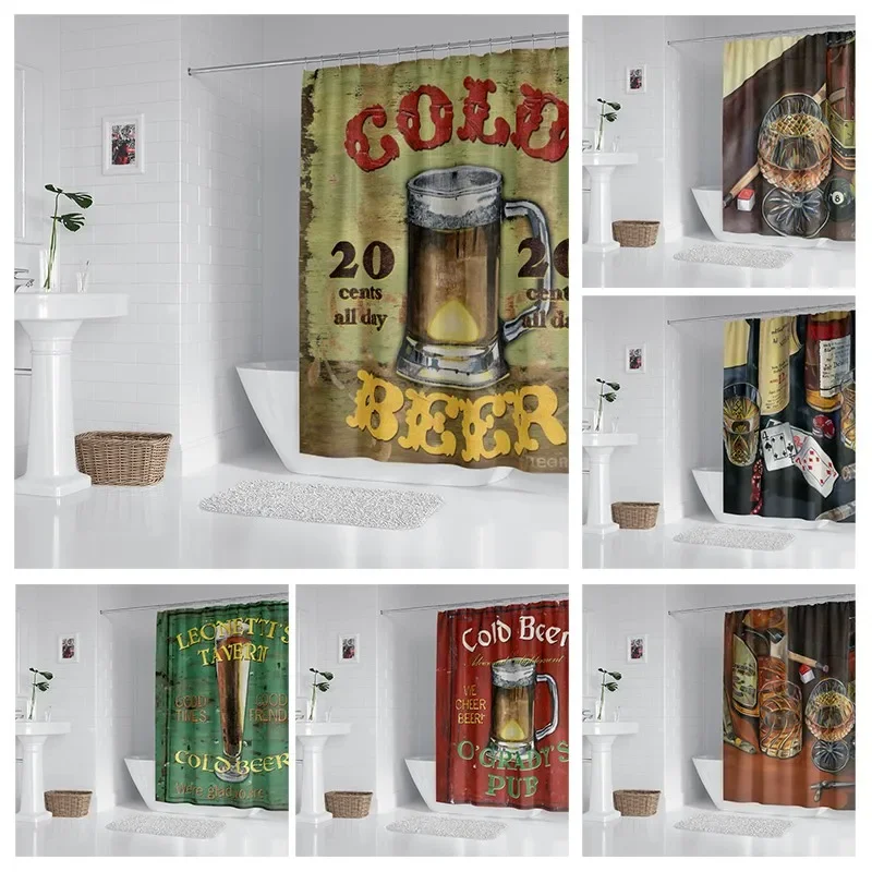 House hold waterproof fabric household shower curtain accessories shower curtain240 * 200 home Animal retro style shower curtain