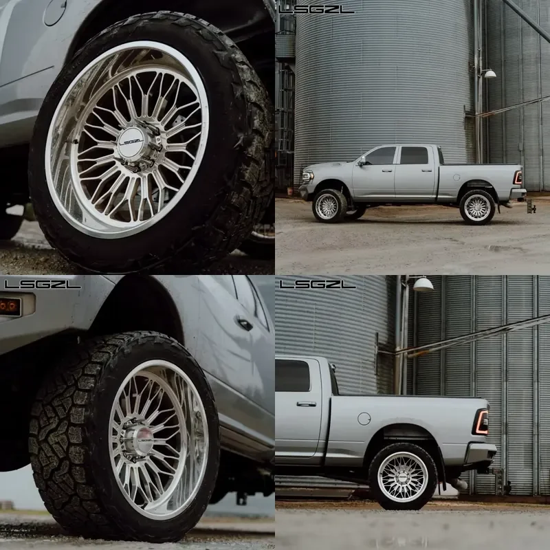 i LSGZL Forged Wheels Super Single Wheels 450 8x6.5 10x225.75 20 22 24 26 Inch Concave Rims for Truck Wheels Chevy GMC