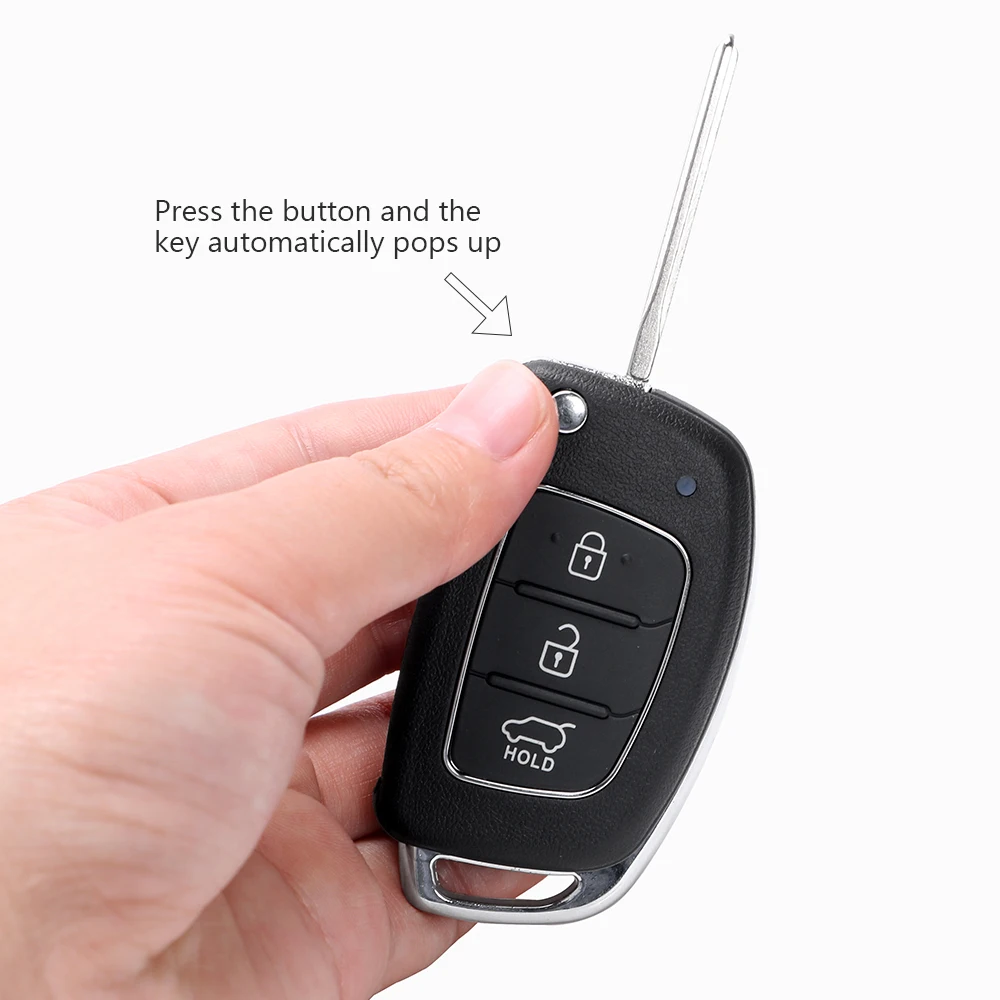 Car Accessories 3 Buttons Cover Case Key Case Fob Shell For Mistra Hyundai Solaris ix35 ix45 Verna Santa Car Key Cover