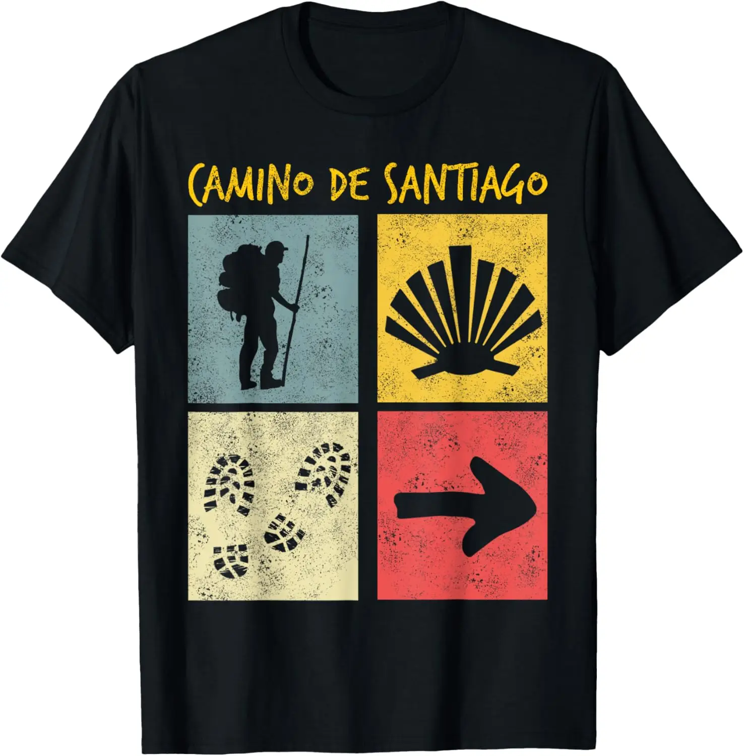 Camiseta Camino De Santiago para hombre, camiseta Way of St James Buen Camino, camiseta informal De manga corta 100% de algodón