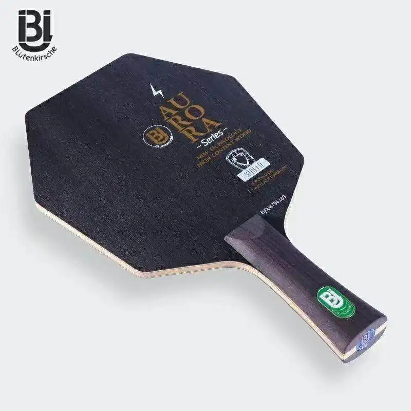 

Настольный теннисный ракетка HuIESON Blutenkirsche SHIELD, шестигранная, с 5+2 слоями карбонового волокна, для быстрой атаки и тренировок