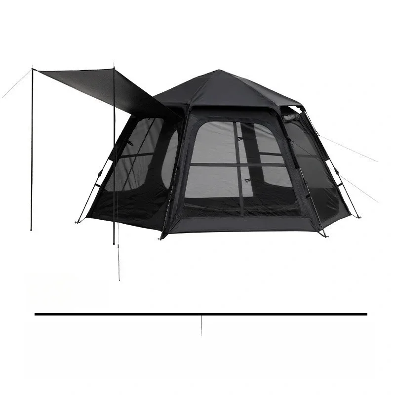 Outdoor Camping Hexagonal Tent Canopy Two-in-one Thick Rain Automatic