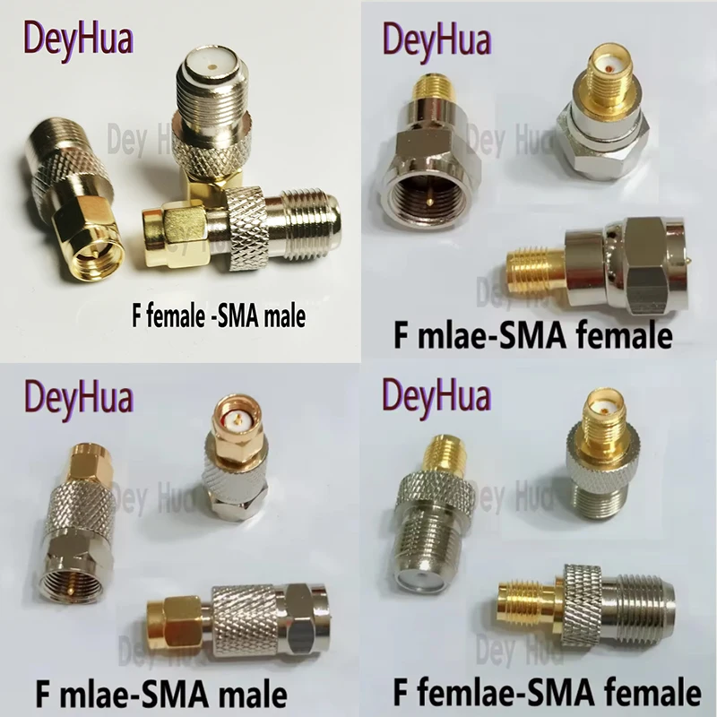 10szt/50szt/100szt Gniazdo żeńskie F do wtyczki męskiej SMA F żeńskie do SMA żeńskie