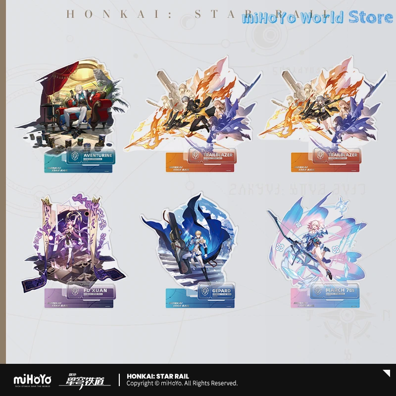 

MiHoYo Official Genuine Honkai Star Rail Aventurine Acrylic Tile Fuxuan Characters Anime Series Acrylic Tile March 7th Gifts