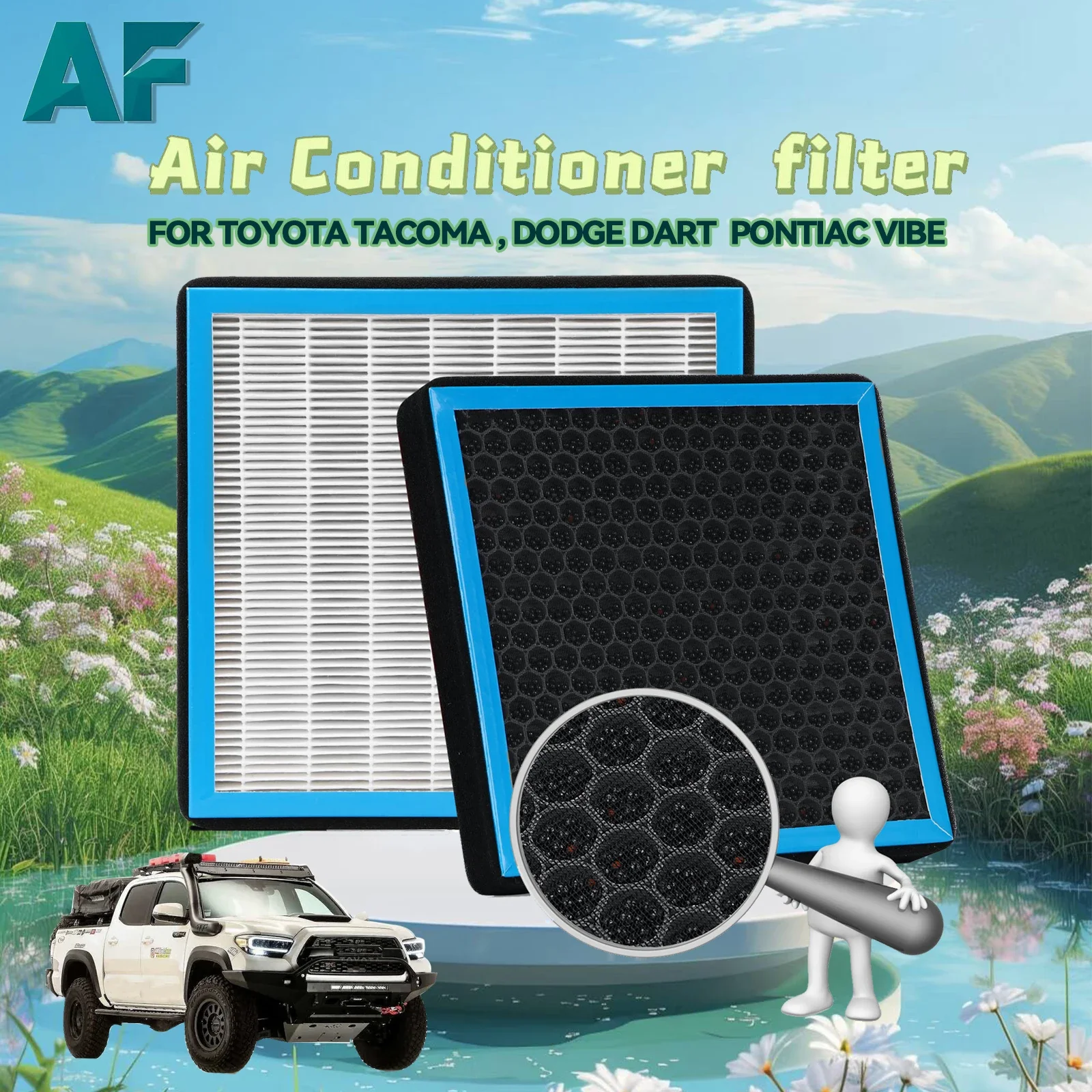 CF10374 Cabin Air Filter for TOYOTA TACOMA 2005-2023 DODGE DART 13-16 PONTIAC VIBE Passenger Compartment Activated Carbon