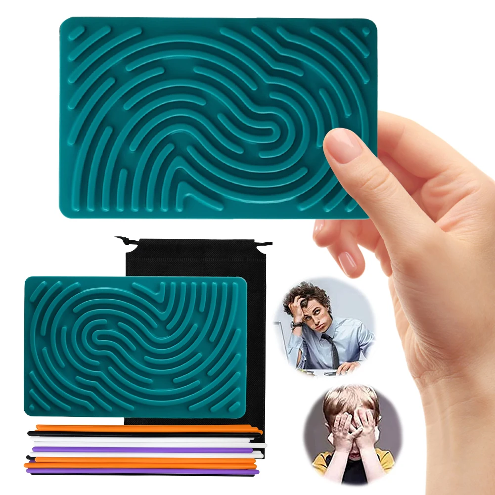 

Доска для сенсорной активности, двухсторонняя силиконовая игрушка-непоседа для успокаивания стресса, тревоги, СДВГ, аутизма для детей от 3 лет и взрослых