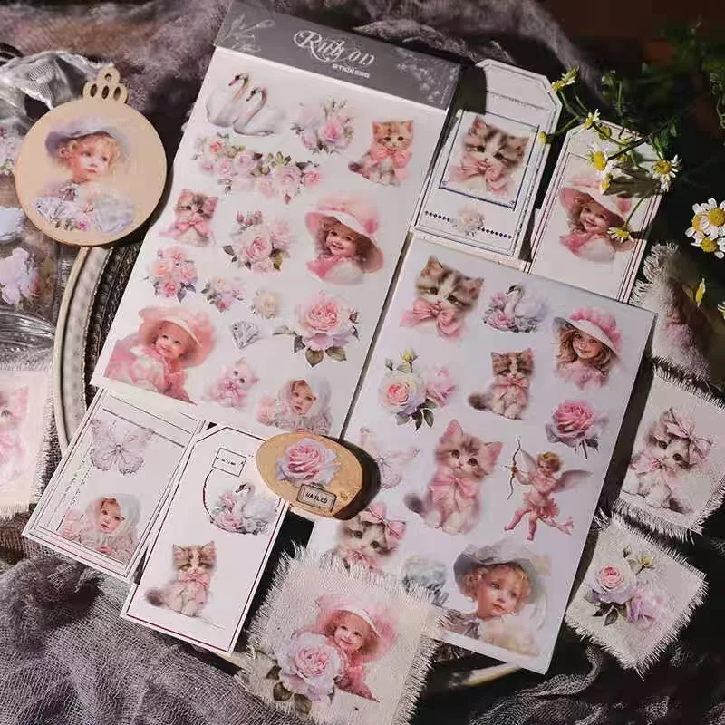 Świąteczna naklejka do naklejek Estetyczne stacjonarne artykuły artystyczne Śmieci Dziennik Scrapbooking Święty Mikołaj Transfer Planner Naklejki