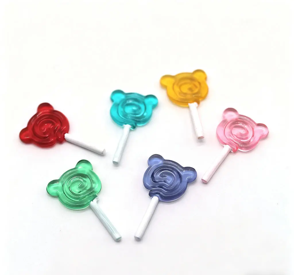

30picecs Dollhouse Miniature Food Toys - Cute Mini Lollipops Dollhouse Accessories Micro Food Props