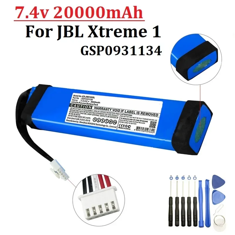 NEW Battery For JBL xtreme 1 Xtreme1 20000mAh GSP0931134 Battery For JBL Xtreme Wireless Bluetooth Speaker Batteria
