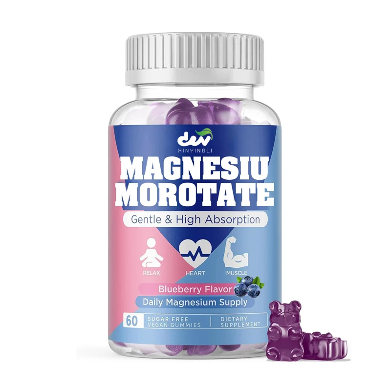 

Магний оротат 1000 мг в жевательных конфетах, высокоусвояемая добавка магния, способствует здоровью костей и мышц, вегетарианский продукт, без сахара