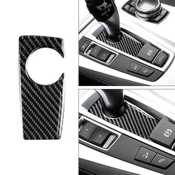Carbon Fiber Car Gear Shift Panel Cover Trim Stickers Decoration Decal For BMW F07 F10 F25 F26 2009-2016 X3 X4 New Auto Interior