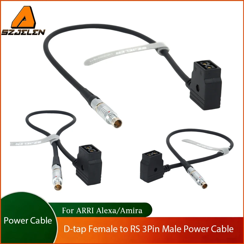

1PC Fischer RS 3pin Male to D-tap Female Power Cable for Tilta RS3pin to Alexa Amira