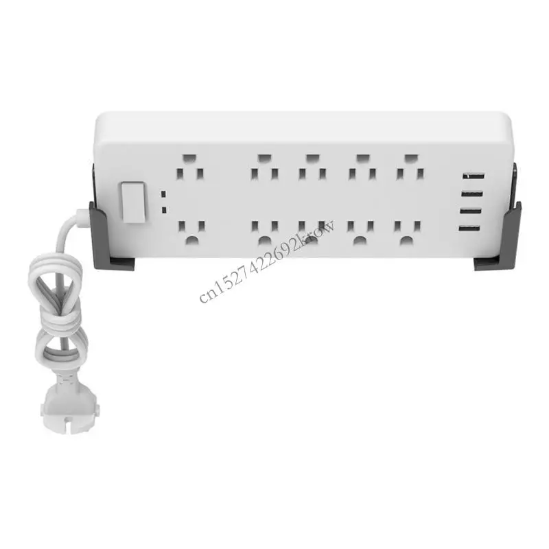 R9CB ABS Wall Mounted Power Strips Stand For Tablets Smartphones, For Smooth Surfaces Like Marble Glass, Tiles