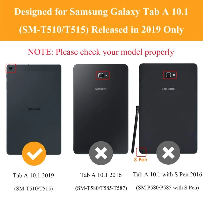 Dành Cho Samsung Tab A 2019 10.1 \'\'T510 T515 360 Xoay Tự Động Thông Minh-Giấc Ngủ PU Đứng Dành Cho samsung SM-T510 T515 10.1\'\' Bao