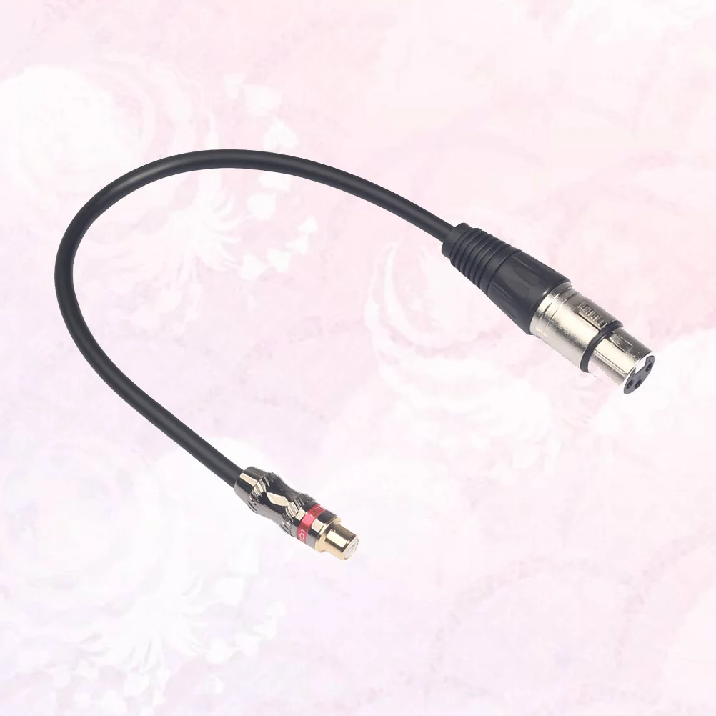 

30Cm Rca Female To Xlr Female Converter Adapter Audio Connect Cable For Speaker Amplifier Microphone Balanced To Unbalanced Pvc