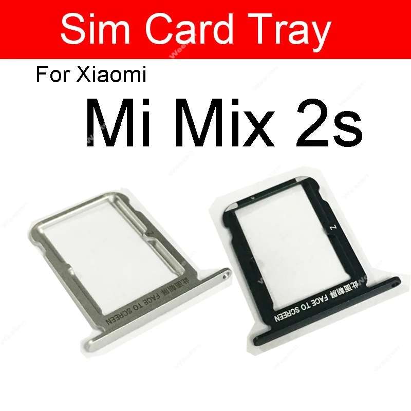 Sim Card Tray For Xiaomi Mi Mix 2 2S 3 4 Sim Card Slot  Card Reader Holder Adapter Cell Phone Replacement Repair Parts